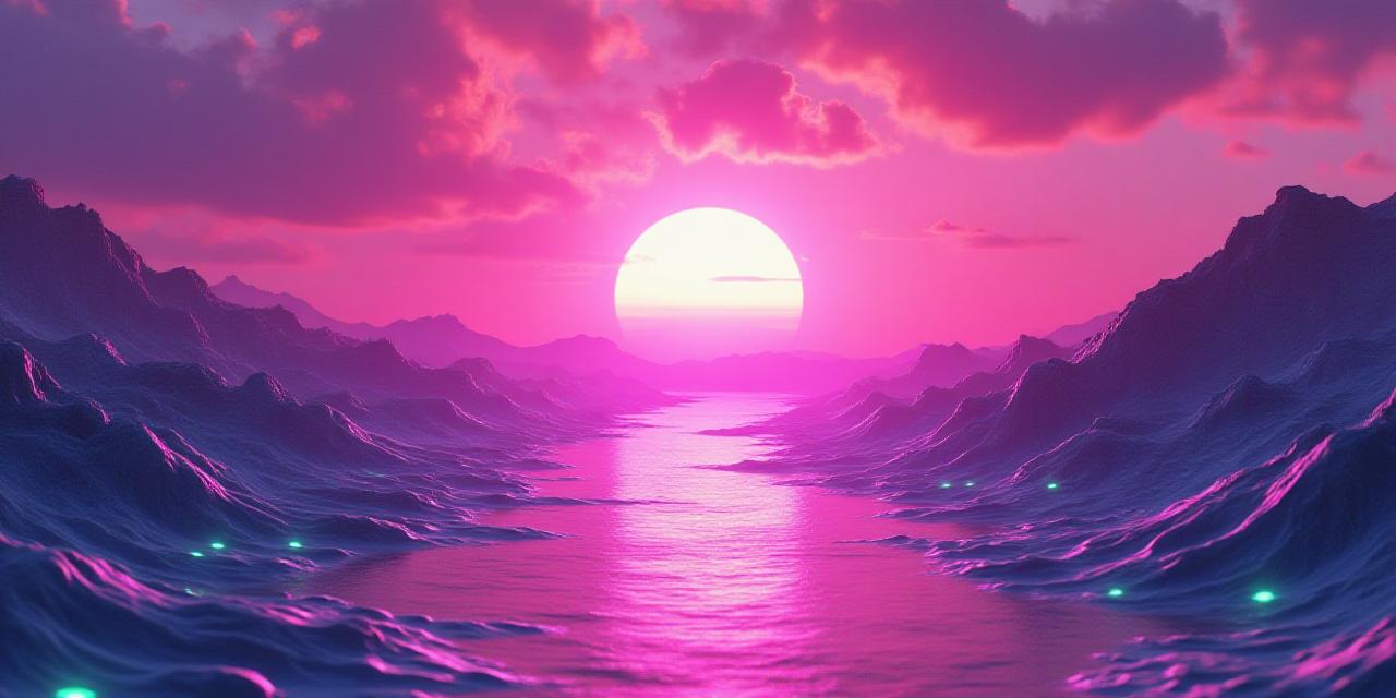 哲学とデジタルの融合を象徴する抽象的なアート